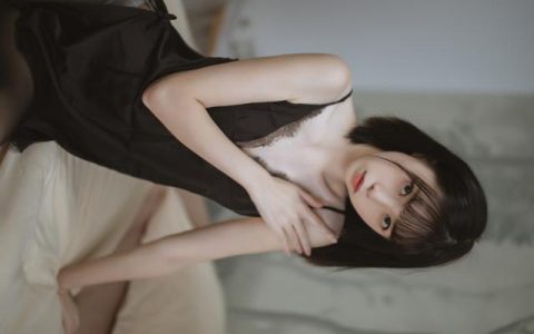 [40P/583M]许岚LAN-黑色蕾丝睡衣